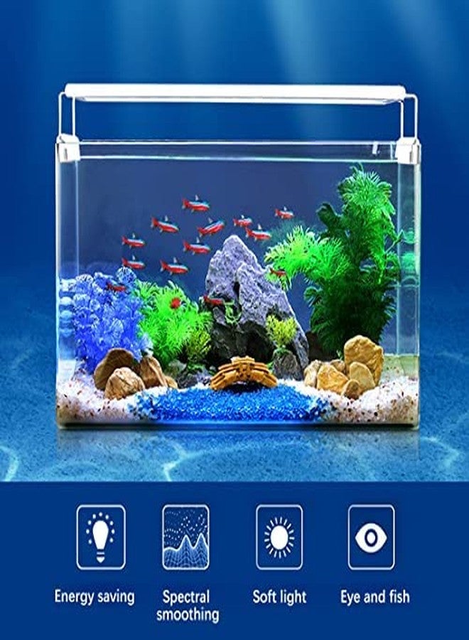 VAYINATO® RS-T600 Suits for 60~70cm Tank Aquarium Ultra Thin Design Fish Tank Aquatic Plant Grow Waterproof Bright LED Light Clip Lamp (Blue+White) by Petzlifeworld - Image 2